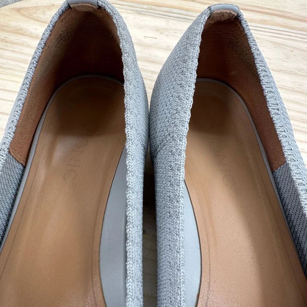 Vionic Dahlia Knit Pointed Toe Ballet Flats 9 Pointed Toe Slip On Comfort Shoes